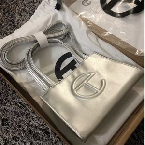 Silver Small Telfar Bag